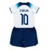 Cheap England Raheem Sterling #10 Home Football Kit Children World Cup 2022 Short Sleeve (+ pants)